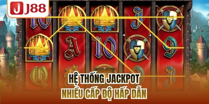 Hệ thống jackpot nhiều cấp độ hấp dẫn